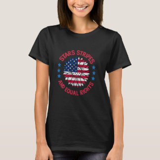 アメリカ国旗Equal Rights Women's Rights Of J Tシャツ