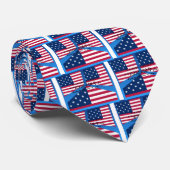 アメリカ国旗Hakuna Matata:愛国的デザイン ネクタイ (ロール)