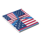アメリカ国旗Hakuna Matata:愛国的デザイン ノートパッド (アングル)