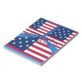 アメリカ国旗Hakuna Matata:愛国的デザイン ノートパッド (回転)