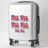 アメリカ国旗Iが自由を選ぶ愛国心 シール (スーツケース)