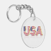 アメリカ国旗Keychain USA キーホルダー (正面左)