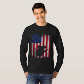 アメリカ国旗Koala動物ヴィンテージ7月4日 Tシャツ (正面フル)
