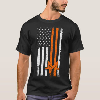 アメリカ国旗Monero USAコインブロックチェーン暗号 Tシャツ