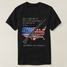 アメリカ国旗My AR15 DKを侵害してはならない Tシャツ