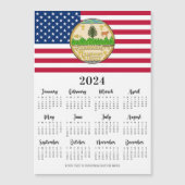 アメリカ国旗Patriotic Your Logo 2023カレンダー (正面)