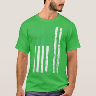 アメリカ国旗St patricks dayヴィンテージアイリッシュラッキー Tシャツ