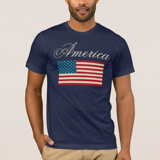 アメリカ国旗Tシャツトップギフト Tシャツ (正面)