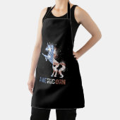 アメリカ国旗Tシャツ愛国ユニコーン4 エプロン (インサイチュ)