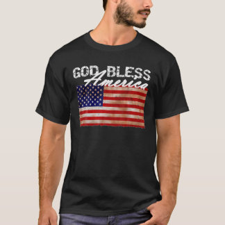 アメリカ国旗Tシャツ(God Bless America Flag T Shirt) Tシャツ
