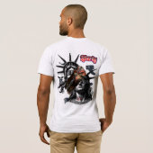 アメリカ国旗Tシャツ Tシャツ (裏面フル)