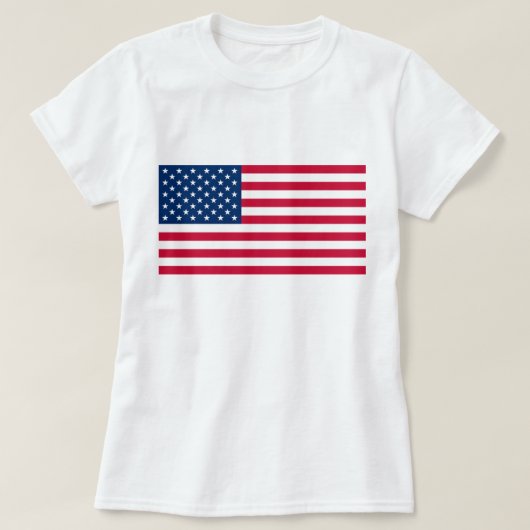 アメリカ国旗Tシャツ – USA – 愛国心 Tシャツ (デザイン正面)