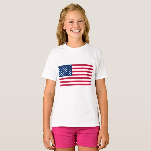 アメリカ国旗TシャツUSAアメリカ合衆国 Tシャツ (正面フル)