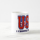 アメリカ国旗USAフリーダム愛国心 コーヒーマグカップ (中央)