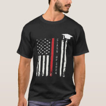 アメリカ国旗USA大学院シニアTシャツ