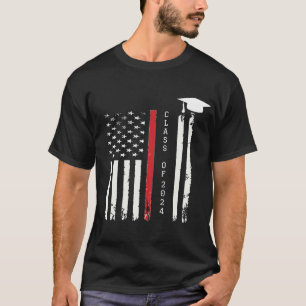 アメリカ国旗USA大学院シニアTシャツ Tシャツ