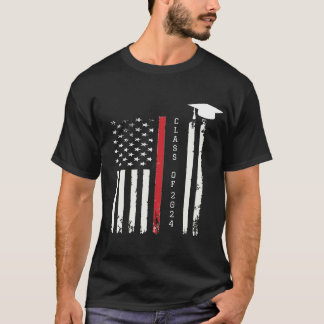 アメリカ国旗USA大学院シニアTシャツ Tシャツ