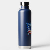 アメリカ国旗USA水彩七月4日 ウォーターボトル (右面)