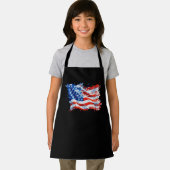 アメリカ国旗USA水彩七月4日 エプロン (インサイチュ)