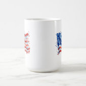 アメリカ国旗USA水彩七月4日 モーフィングマグカップ (中央)