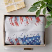 アメリカ国旗USA水彩七月4日 薄葉紙 (ギフト)