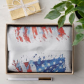 アメリカ国旗USA水彩七月4日 薄葉紙 (ギフト)