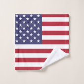 アメリカ国旗USA独立愛国心 バスタオルセット (ウォッシュタオル)