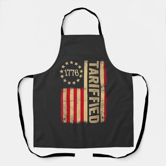 アメリカ国旗USA 1776アメリカのタリーフ エプロン (正面)