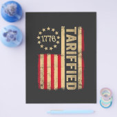 アメリカ国旗USA 1776アメリカのタリーフ チラシ (シングル)