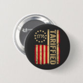 アメリカ国旗USA 1776アメリカのタリーフ 缶バッジ (正面&裏面)