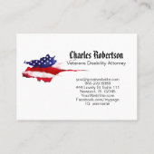 *~*アメリカ国旗We The People Watercolor 名刺 (裏面)