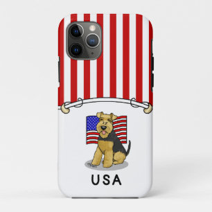 アメリカ国旗Welsh Terrier Dog – かわいい iPhone 11 Proケース