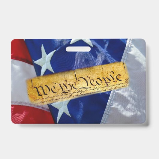 アメリカ国民の旗 バッジ (正面)