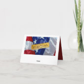 アメリカ国民 アメリカ国旗 サンキューカード (裏面)