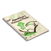 アメリカ国立公園のヴィンテージのポスターを訪れる ノートブック (右側)