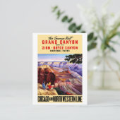 アメリカ国立公園ヴィンテージのポスター復元 ポストカード (スタンド正面)