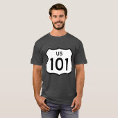 アメリカ国道101ステッカー Tシャツ (正面フル)