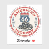 アメリカ国道66 母なる道 歴史的なハイウェイ gif シール (シート)