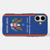 アメリカ国防の紋章 - 名前をパーソナライズ Case-Mate iPhoneケース (裏面 (横))