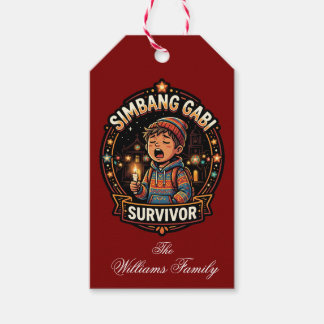 アメリカ在住フィリピン人のクリスマス Simbang Gabi Survivor ギフトタグ