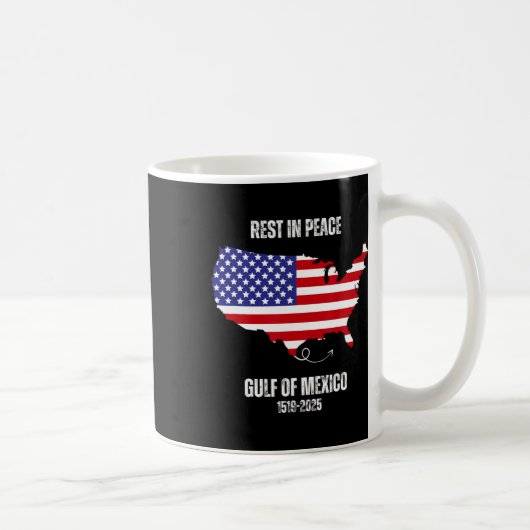 アメリカ地図メキシコ湾大統領アメリカの湾 コーヒーマグカップ (右)
