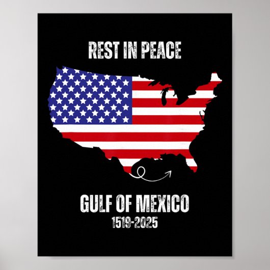 アメリカ地図メキシコ湾大統領アメリカの湾 ポスター (正面)