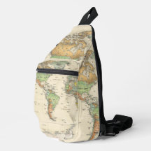 アメリカ地図柄ショルダーバッグ