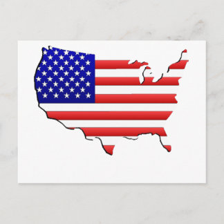 アメリカ地図 ポストカード