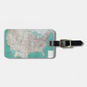 アメリカ地図 ラゲッジタグ (正面横)