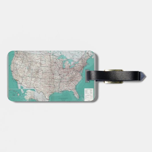 アメリカ地図 ラゲッジタグ (裏面横)