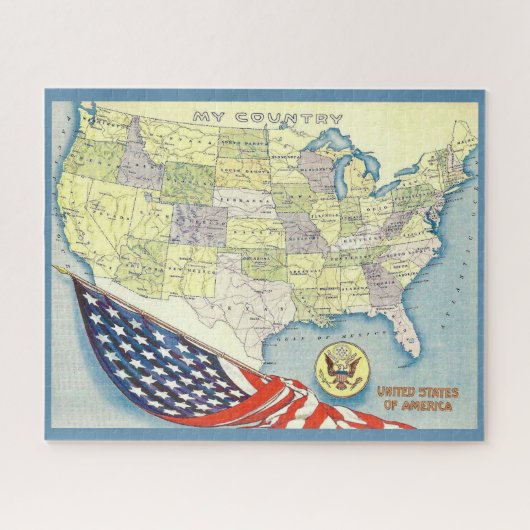 アメリカ地図 16x20 ジグソーパズル (横)