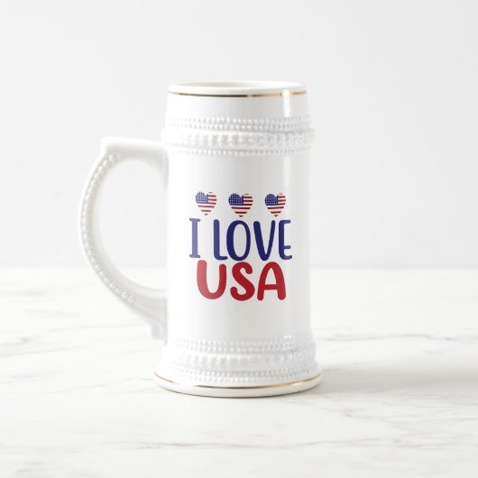 アメリカ大好き ビールジョッキ (左)