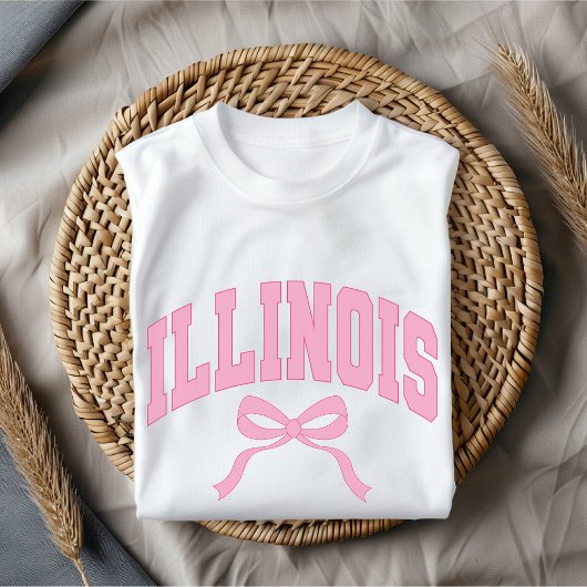 アメリカ大学イリノイ州Tシャツ、彼女への誕生日プレゼント Tシャツ