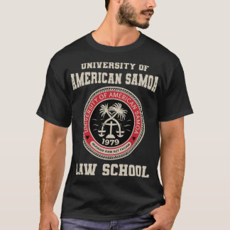 アメリカ大学サモア法科大学院プルオーバー Tシャツ
